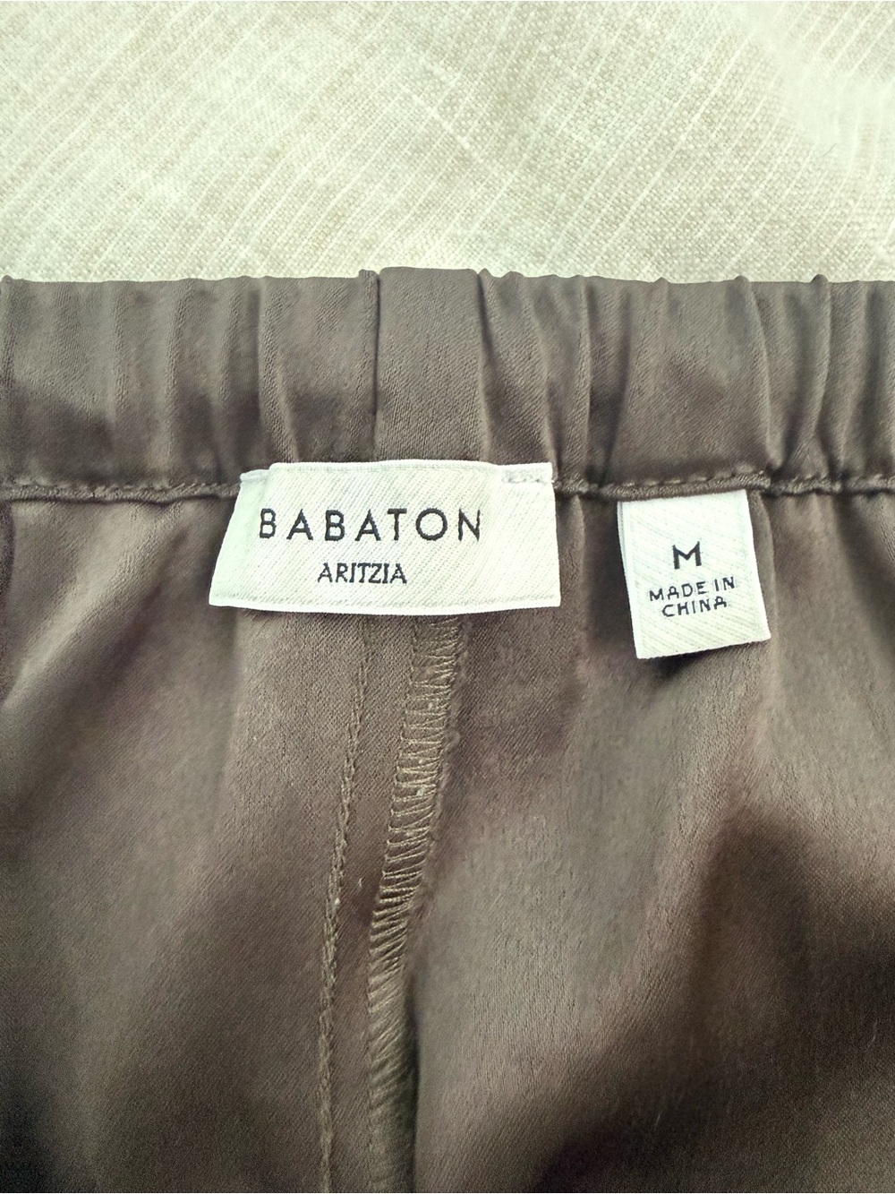 Aritzia Archer Satin Pants - Olive - Picture 5 of 5